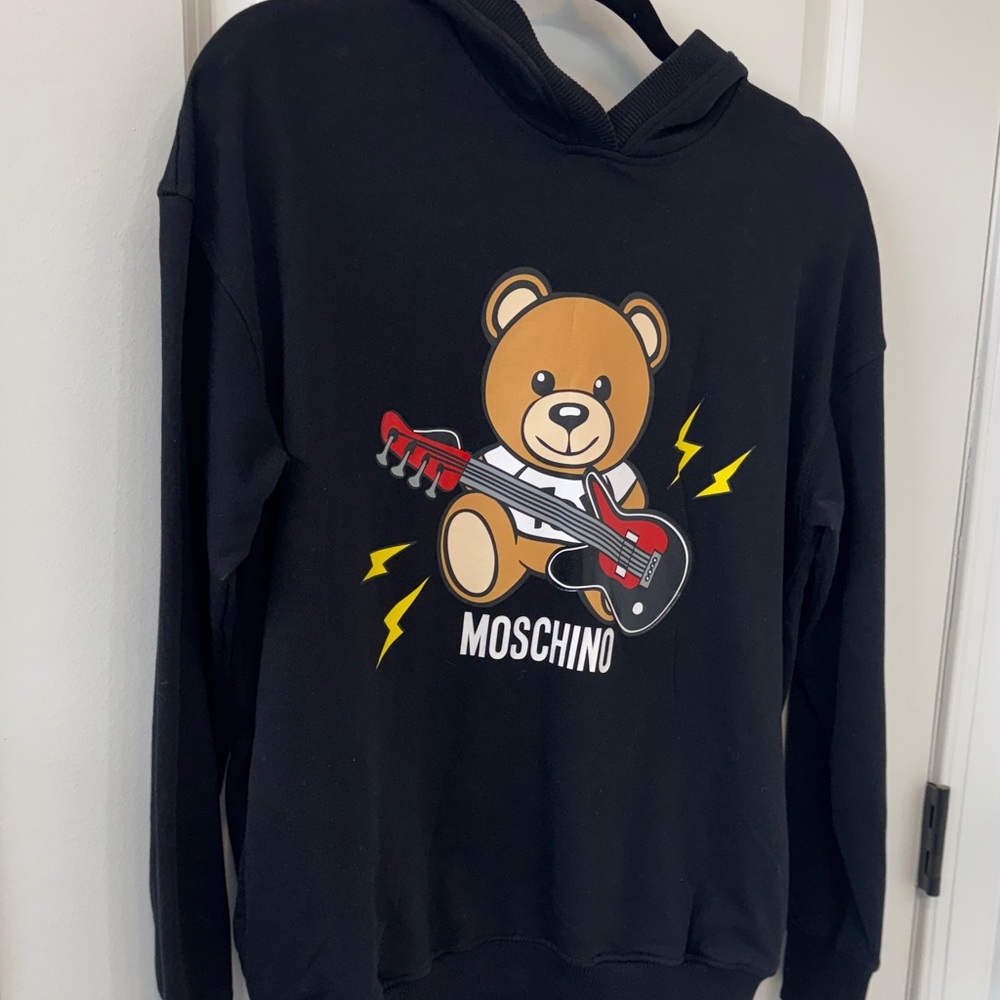 Moschino Black Hoodie with Teddy Bear and Guitar - Picture 4 of 5